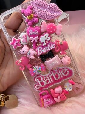 Barbie Pink Sticker-Style Decorative Phone Case
